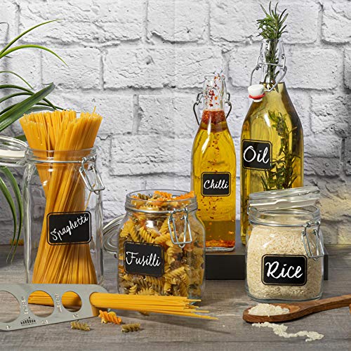 Bormioli Rocco Fido Square Clear Jar, 33-3/4-Ounce