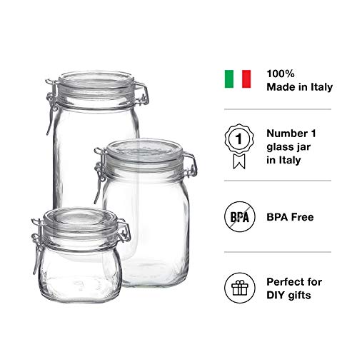 Bormioli Rocco Fido Canning Jars, Set of 3