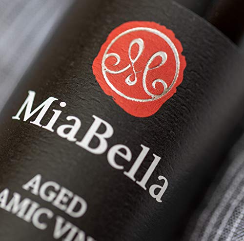 MiaBella Barrel Aged Balsamic Vinegar Product of Modena, Italy (Traditional - 8.5 fl oz)