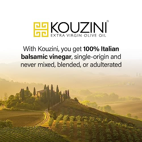 Kouzini Ultra Premium Balsamic Vinegar, 60ml 6 pack Aged Balsamic Vinegars from Modena, Italy, Premium, Smooth & Full-Bodied Flavor, Great for Salads, Marinades, Dressing, Travel Size Glass Bottles
