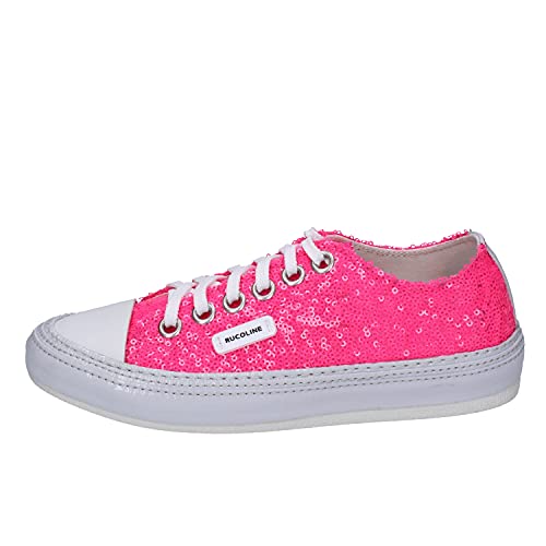 RUCOLINE Scarpe Sneakers Donna Paillettes Rosa 5 USA