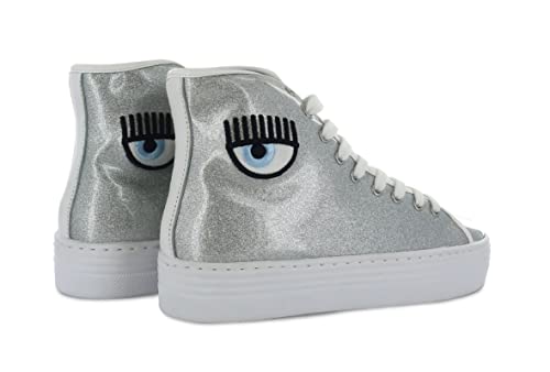 Italian Made Chiara Ferragni High Top Sneakers, Size 37