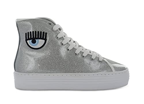 Italian Made Chiara Ferragni High Top Sneakers, Size 37
