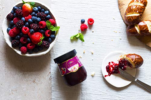 Tuscanini Premium Italian Forest Fruits Preserves, 11.64 oz Jar, Spreadable Fruit Jam, No High Fructose Corn Syrup, No Preservatives, Non GMO, Gluten Free