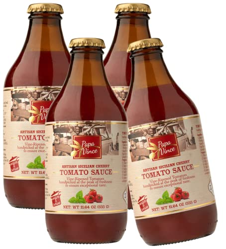 Papa Vince Tomato Sauce: No Onion, No Garlic, Low Acid, Gluten-Free, Non-GMO