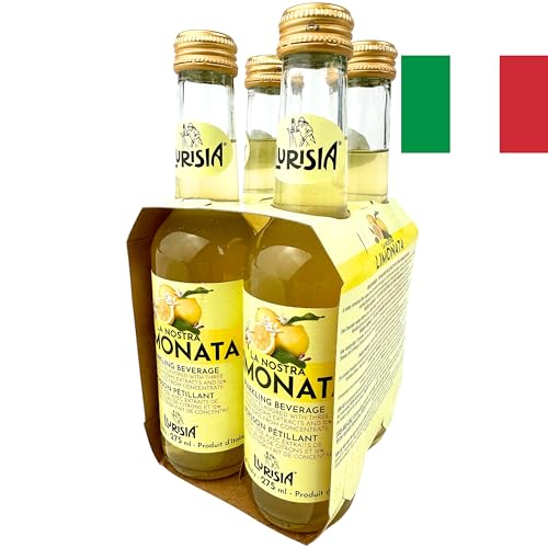 Italian Lurisia Limonata Lemon Soda 4-Pack 9.3oz Bottles