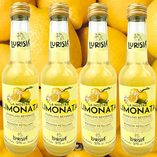 Italian Lurisia Limonata Lemon Soda 4-Pack 9.3oz Bottles