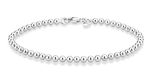 Italian Handmade 925 Sterling Silver Bead Bracelet