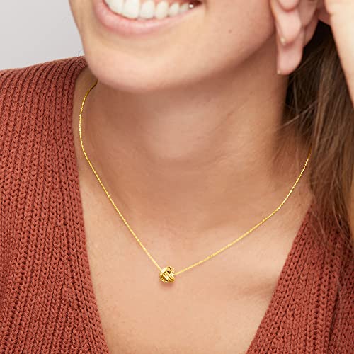 Ross-Simons 14kt Oro Giallo Intrecciato Collana Nodo Amore