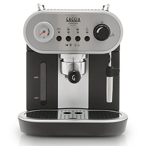 Gaggia Carezza De Luxe Espresso Machine, Silver, Italian-made