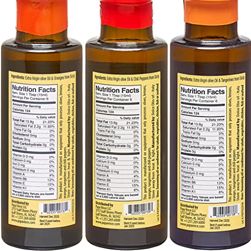 Papa Vince olive oil - Olives, Tangerine, Orange