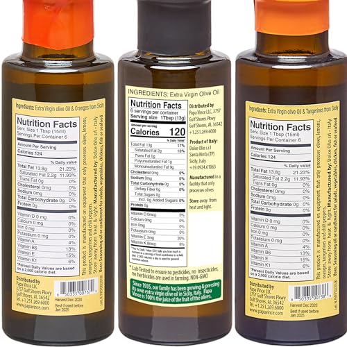 Papa Vince olive oil - Olives, Tangerine, Orange