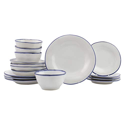 Vietri Aurora Edge 16-Pc Italian Dinnerware Set