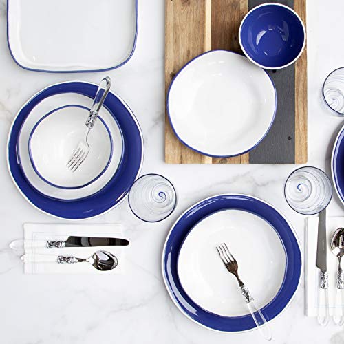 Vietri Aurora Edge 16-Pc Italian Dinnerware Set
