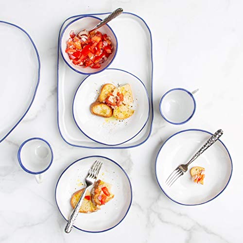 Vietri Aurora Edge 16-Pc Italian Dinnerware Set