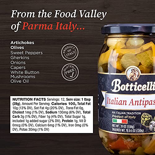 Botticelli Premium Italian Antipasto Jar Trio 18oz