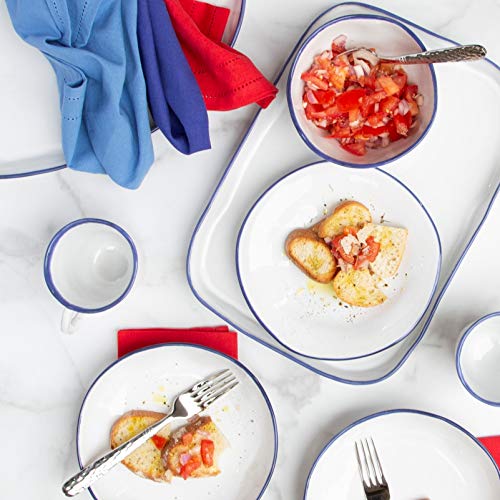 Vietri Aurora Edge 16-Pc Italian Dinnerware Set