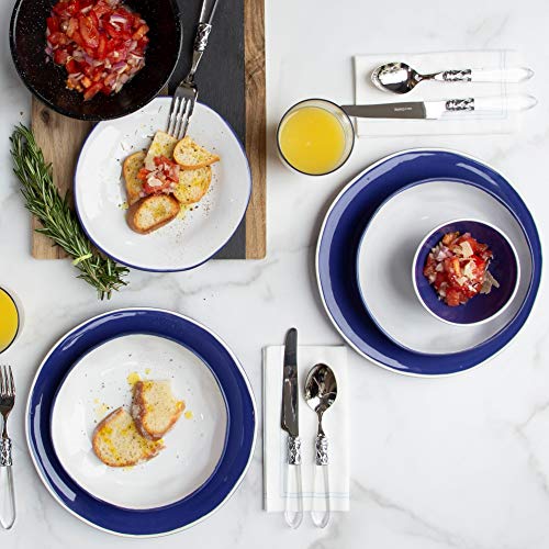 Vietri Aurora Edge 16-Pc Italian Dinnerware Set
