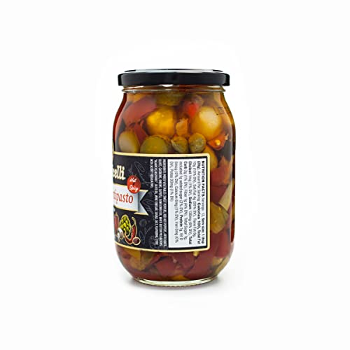 Botticelli Hot Antipasto, 18oz (Pack of 2) - Spicy Italian