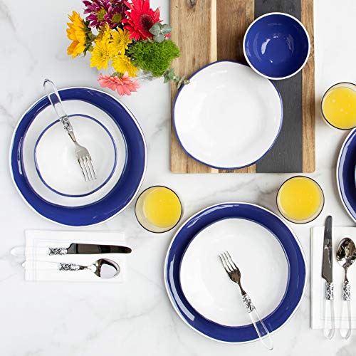 Vietri Aurora Edge 16-Pc Italian Dinnerware Set