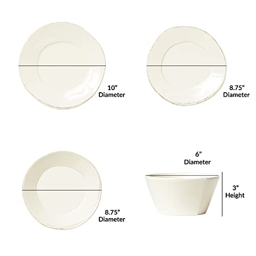 Vietri Lastra Linen 4-Pc Place Setting, Italian Dinnerware