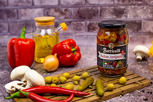 Botticelli Hot Antipasto, 18oz (Pack of 2) - Spicy Italian