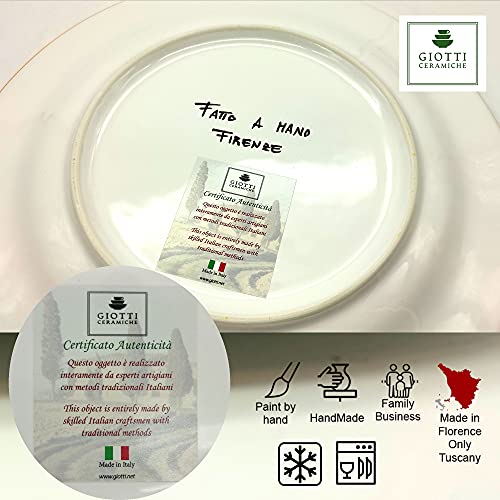 Hand Painted Italian Ceramic Dinnerware Set - Service for 4