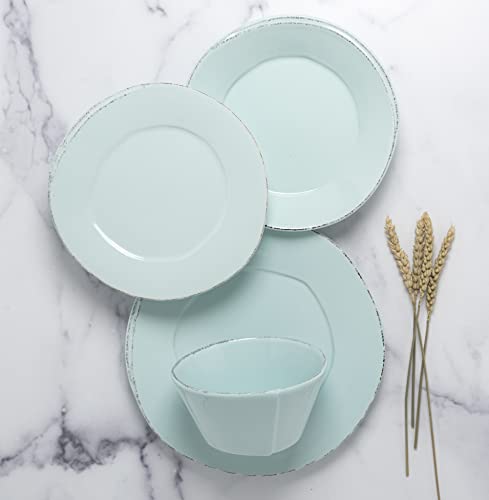 Vietri Lastra Aqua Dinnerware Set - 4-Pc Place Setting