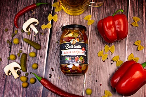 Botticelli Hot Antipasto, 18oz (Pack of 2) - Spicy Italian
