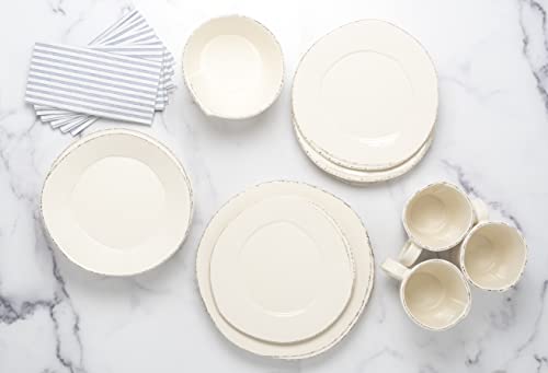 Vietri Lastra Linen 4-Pc Place Setting, Italian Dinnerware
