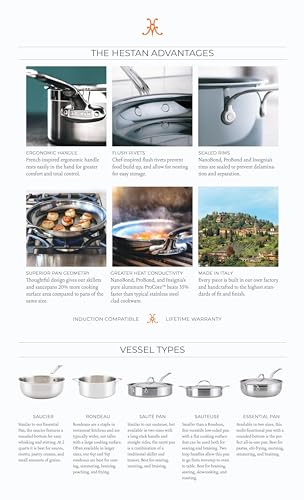 Hestan - NanoBond Collection - 8.5-Inch Titanium Stainless Steel Frying Pan