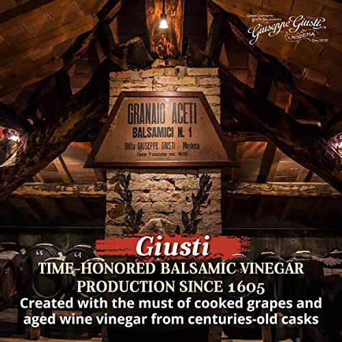 Giuseppe Giusti Historical Collection of 5 Italian Balsamic Vinegars with Wood Gift Box Made in Modena, Italy - Award-Winning, Aged, Gourmet Vinegar - 100 ml Bottles