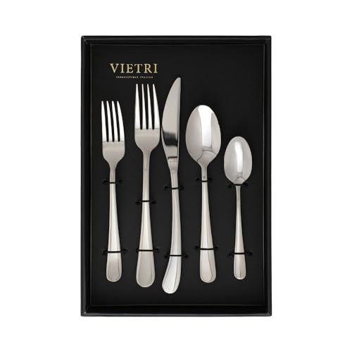 Vietri Settimocielo 5-Piece Place Setting - Italian handcrafted stainless steel