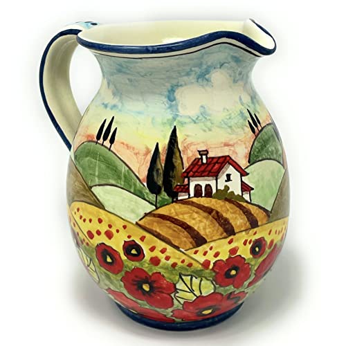 CERAFINO - Hand Painted Italian Ceramic Pitcher