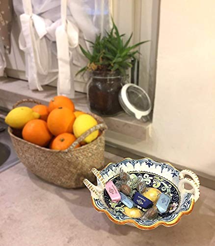 Italian Ceramic Art Pottery Bowl Hand Painted Lemon