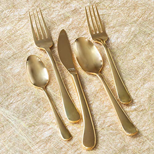 Vietri Oro 5-Piece Place Setting - Handmade Stainless Steel