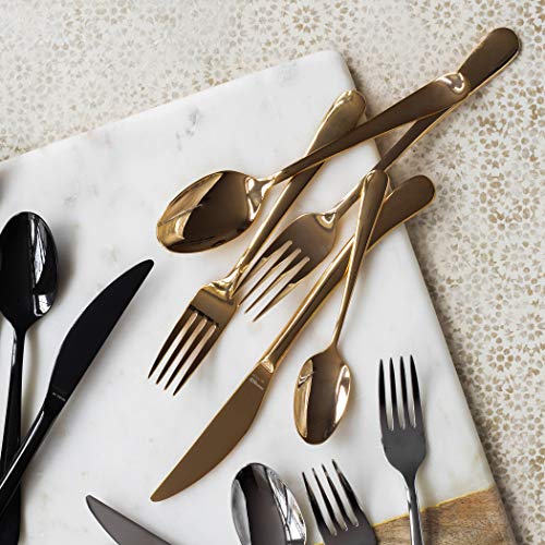 Vietri Oro 5-Piece Place Setting - Handmade Stainless Steel