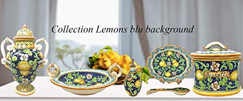 Italian Ceramic Art Pottery Bowl Hand Painted Lemon