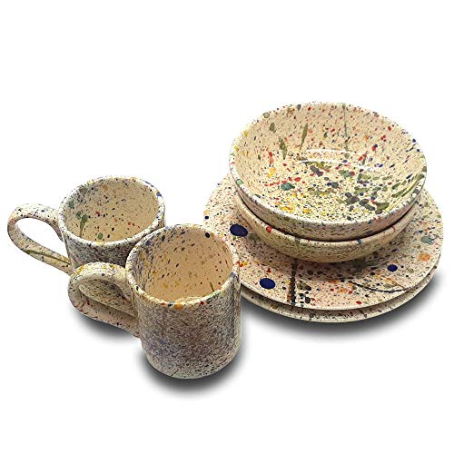 Hand Painted Italian Ceramic Breakfast Set - Tuscany