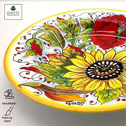 Hand-painted Italian ceramic dinnerware set for 4 personas