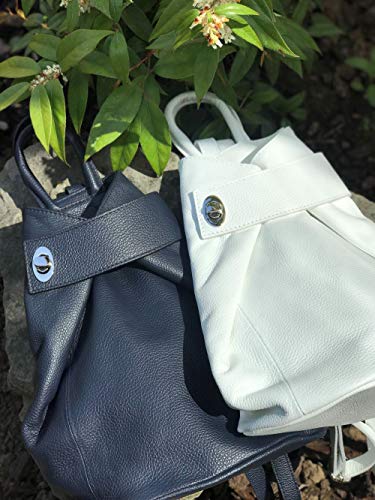 LaGaksta Stella Convertible Leather Backpack Purse - Blue