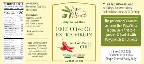 Papa Vince Mini Olive Oil Dipping Set: 3 Flavors Sicily