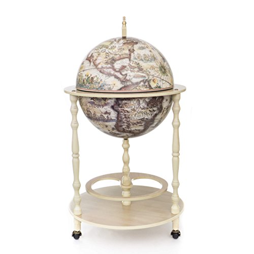 Italian Ivory Globe Bar with Certificate of Authenticity