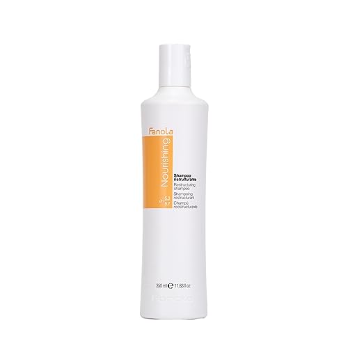 Fanola Nutri Care Restructuring Shampoo 11.8 oz - Moisturizing & Hydrating Protein Shampoo for Dry, Damaged, and Chemically Treated Hair - Restorative & Conditioning Formula for Soft and Silky Hair