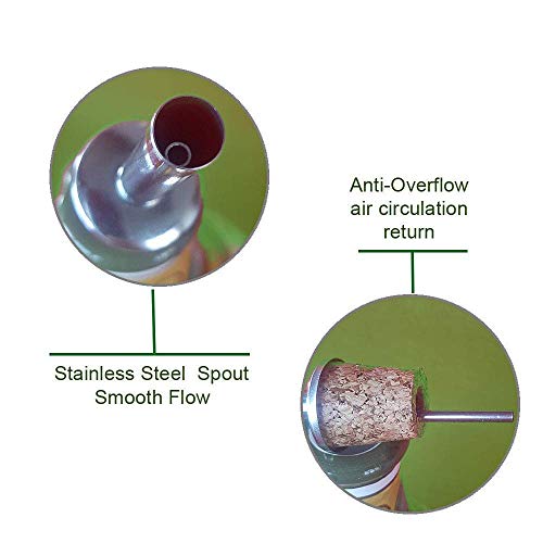 Tuscany Hand-Painted Italian Ceramic Olive Oil Dispenser Bottle