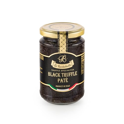 La Rustichella - Black Truffle Pate Large (280g, 9.87 OZ) Vegan, Gluten Free, Cholesterol Free