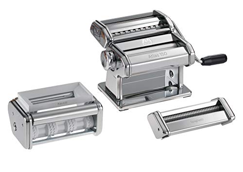 Italian MARCATO PASTASET Pasta Machine Gift Set, Chrome Steel