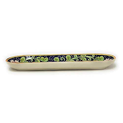 Italian Ceramic Appetizer Tray with Tuscan Lemons