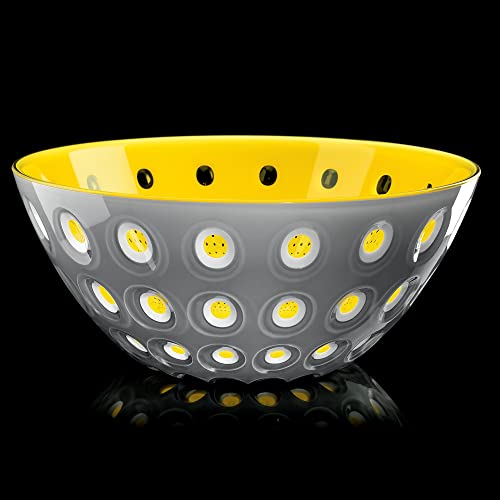 Guzzini Le Murrine 9.8" Bowl - Grey & Yellow
