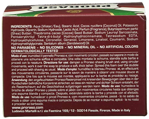Proraso Shaving Soap in a Bowl, Moisturizing and Nourishing for Coarse Beards, 5.2 Oz